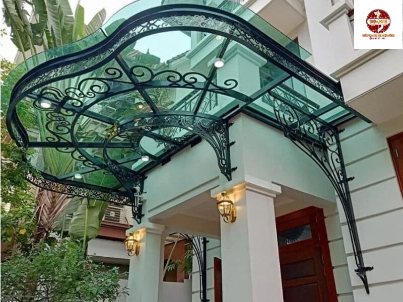 Mái vòm kính sắt mỹ thuật