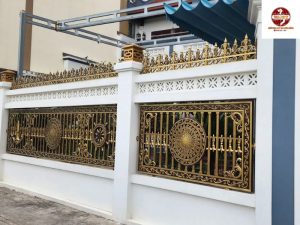 cổng rào nhôm đúc