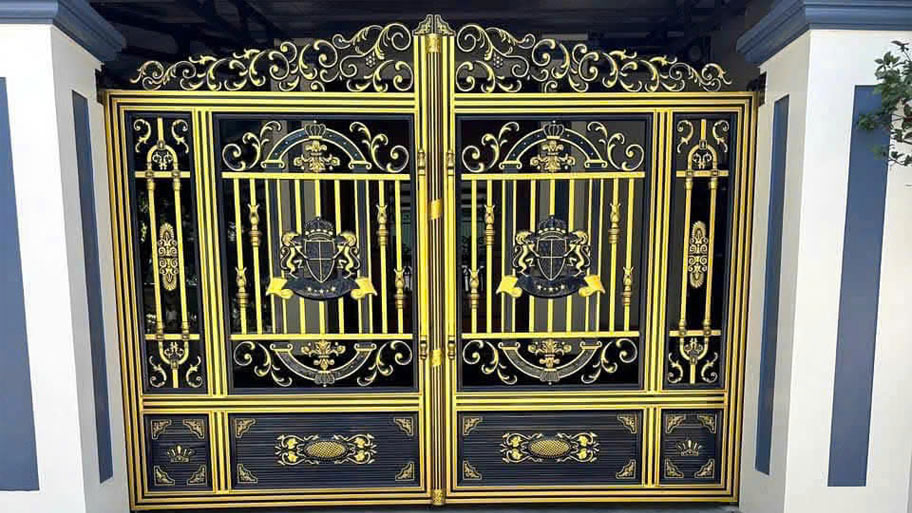 Cổng nhôm đúc áp lực sử dụng trong nhà cấp 4