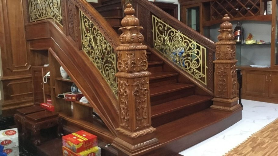 Mẫu trụ cầu thang đẹp mê ly