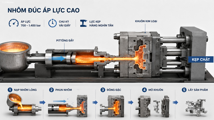 Nhôm đúc áp lực cao