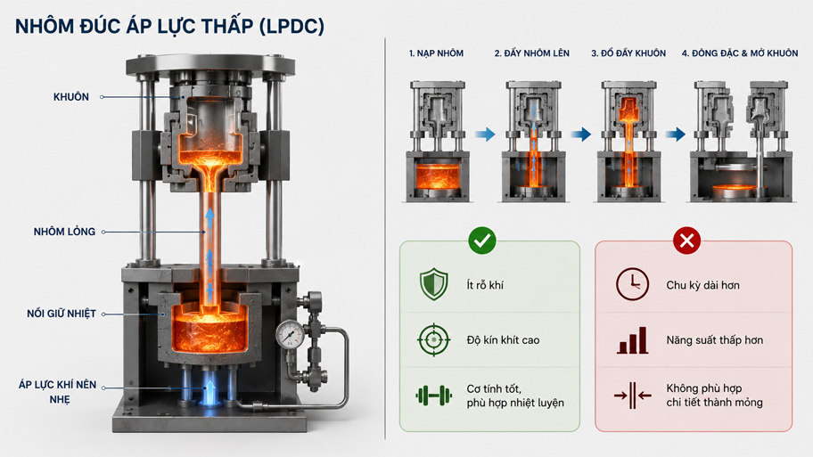 Nhôm đúc áp lực thấp